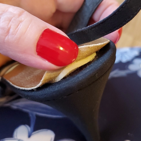 Jack Rogers GUC slingback heels black clear 8N - Picture 10 of 10